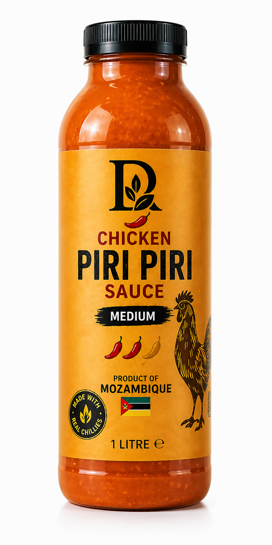 Chicken Piri Piri Sauce – Medium (1 Litre) | Product of Mozambique